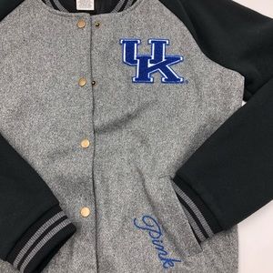 PINK UK Wildcats letterman’s jacket